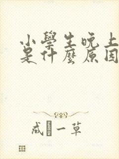 小学生晚上尿床是什么原因