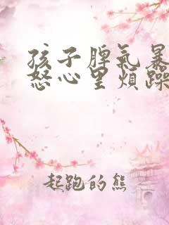 孩子脾气暴躁易怒心里烦躁