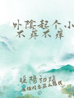 外阴起个小疙瘩 不疼不痒