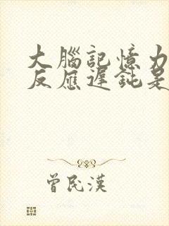 大脑记忆力减退反应迟钝是怎么回事