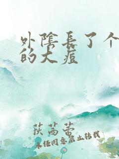 外阴长了个硬硬的大痘