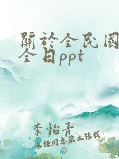 关于全民国家安全日ppt