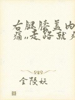 右腿膝盖内侧疼痛,,走路就疼,为什么