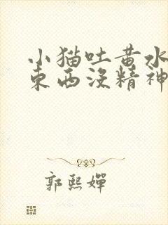 小猫吐黄水不吃东西没精神