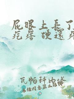 屁眼上长了一个疙瘩 硬还疼