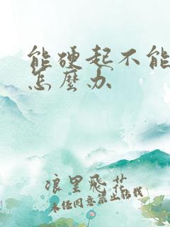 能硬起不能持久怎么办