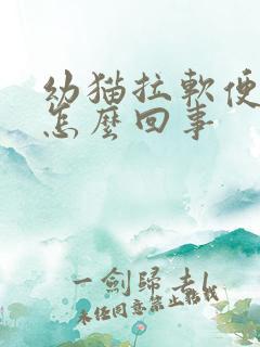 幼猫拉软便带血怎么回事