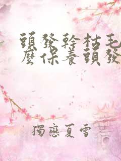 头发干枯毛躁怎么保养头发