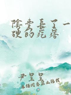 阴囊长了一个硬硬的疙瘩