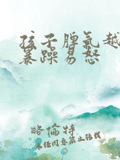 孩子脾气越来越暴躁易怒