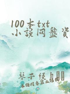 100本txt小说网盘资源双男主