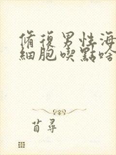 修复男性海绵体细胞吃点啥药