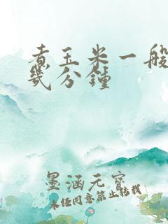 煮玉米一般要煮几分钟