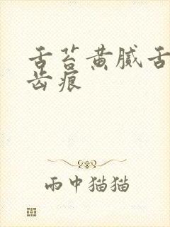 舌苔黄腻舌边有齿痕