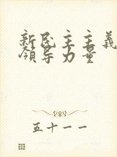 新民主主义革命领导力量