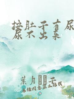 按肚子有尿意却尿不出来