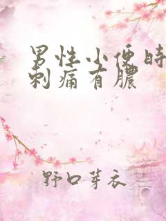 男性小便时尿道刺痛有脓