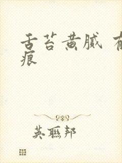 舌苔黄腻 有齿痕