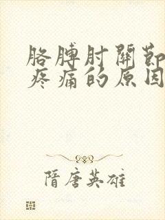 胳膊肘关节外侧疼痛的原因和治疗方法