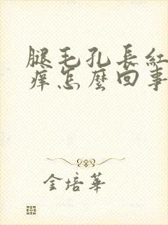 腿毛孔长红点发痒怎么回事