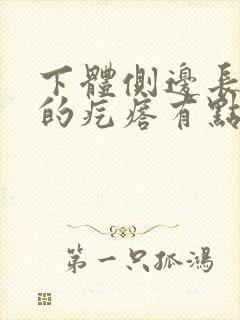 下体侧边长硬硬的疙瘩有点疼怎么回事