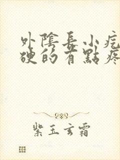 外阴长小疙瘩硬硬的有点疼