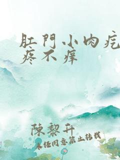 肛门小肉疙瘩不疼不痒