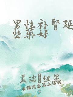 男性补肾延时哪些药好