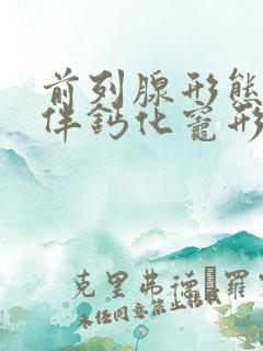 前列腺形态饱满伴钙化灶形成