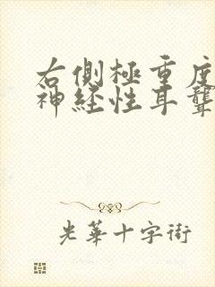 右侧极重度感音神经性耳聋