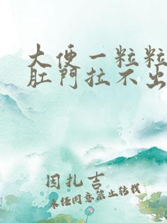 大便一粒粒堵在肛门拉不出