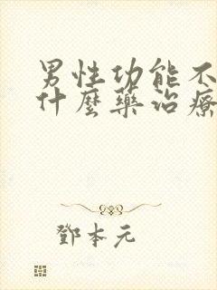 男性功能不好吃什么药治疗