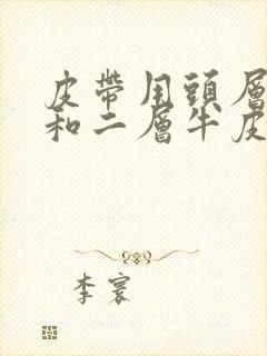 皮带用头层牛皮和二层牛皮哪个好些