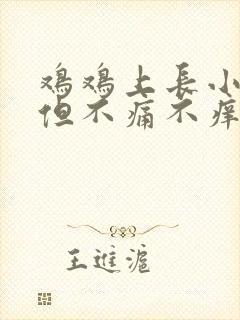 鸡鸡上长小痘痘但不痛不痒