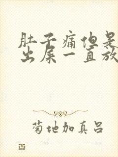 肚子痛但是拉不出屎一直放屁