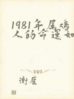 1981年属鸡人的命运如何