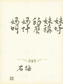 妈妈的妹妹儿子叫什么称呼