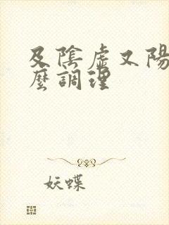 及阴虚又阳虚怎么调理