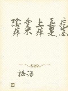 阴囊上长疙瘩不疼不痒是怎么回事