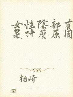 女性阴部有颗粒是什么原因