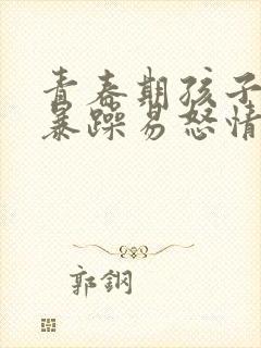 青春期孩子脾气暴躁易怒情绪失控