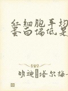 红细胞平均血红蛋白偏低是怎么回事