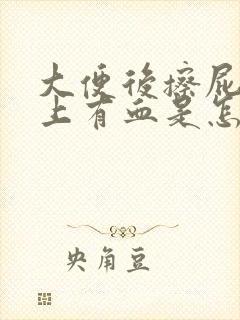 大便后擦屁股纸上有血是怎么回事