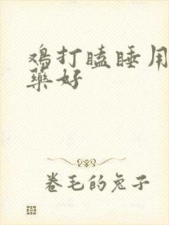 鸡打瞌睡用什么药好