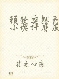 头发突然秃了一小块什么原因