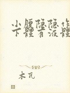 小腹隐隐作痛,下体有液体流出