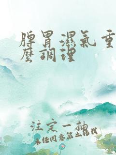 脾胃湿气重该怎么调理