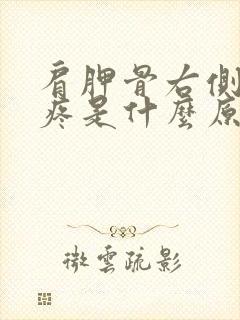 肩胛骨右侧后背疼是什么原因引起的