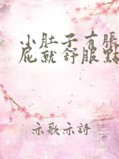 小肚子有胀气放屁就舒服点