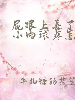 屁眼上长了一个小肉球疼怎么办